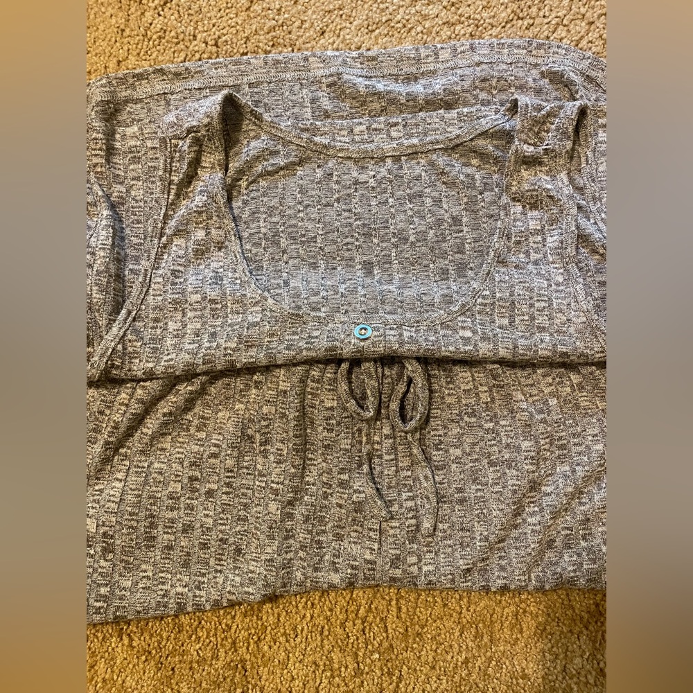 2 piece short night set half top